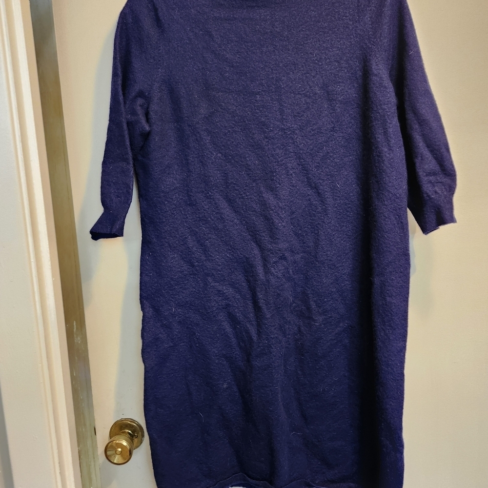 Talbots Classic Navy Long Sleeve Dress